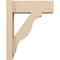 Ekena Millwork 6-in W x 16-in D x 20-in H Funston Block Rough Cedar Woodgrain TimberThane Outlooker, Primed Tan OUTUR060X16X20FST44RCPR - alternate 6